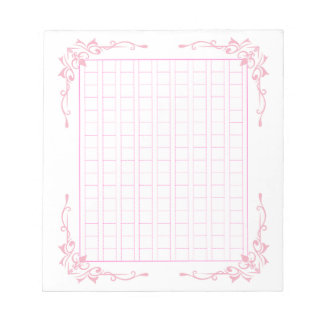 飾り原稿用紙＜ピンク＞144字[pk02] notitieblok