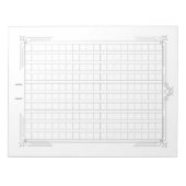 飾り原稿用紙＜灰＞[gr05] notitieblok (Voorkant)