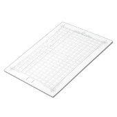 飾り原稿用紙＜灰＞[gr06] notitieblok (Schuin)