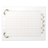 飾り原稿用紙＜茶＞200字[br09] notitieblok (Voorkant)