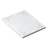 飾り原稿用紙＜青＞144字[bl01] notitieblok (Schuin)