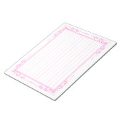 飾り罫線用紙＜桃＞[pk12] notitieblok (Schuin)