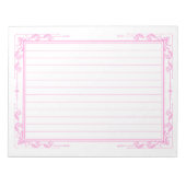 飾り罫線用紙＜桃＞[pk12] notitieblok (Voorkant)