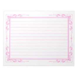 飾り罫線用紙＜桃＞[pk12] notitieblok