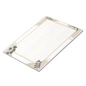 飾り罫線用紙＜茶＞[ch19] notitieblok (Schuin)