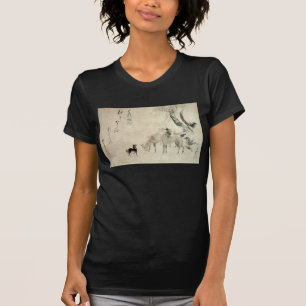 馬 族, 北 familie van de paarden, de Hokusai, de Sumi T-shirt