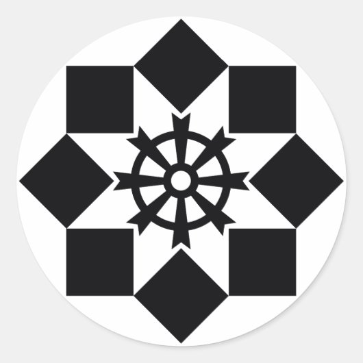 高柳風車 RONDE STICKER (Voorkant)