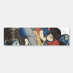 鬼 丸, 国 芳, Oniwakamaru, Kuniyoshi, Ukiyo-e Bumpersticker
