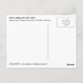 鬼 若 鯉 治, monistische の, Kuniyoshi, Ukiyo-e Briefkaart (Achterkant)