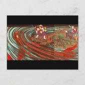鬼 若 鯉 治, monistische の, Kuniyoshi, Ukiyo-e Briefkaart (Voorkant)