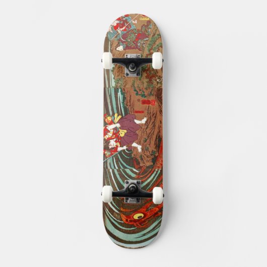 鬼 若 鯉 治, monistische の, Kuniyoshi, Ukiyo-e Persoonlijk Skateboard (Voorkant)