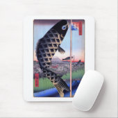 鯉 幟 士 山, 広 Carp Streamer en de berg Fuji, Hiroshig Muismat (Met muis)