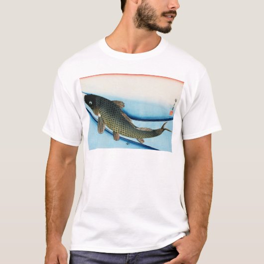 鯉, 広 重 Carp, Hiroshige, Ukiyoe T-shirt (Voorkant)