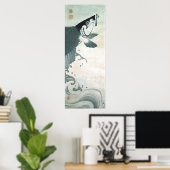 鯉 魚 図, 若 Carp (Koi), Jakuchu, Japan Art Poster (Thuiskantoor)
