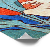 鳥 と 薬, 北 斎 Bird en Peony, Hokusai, Ukiyoe Poster (Hoek)