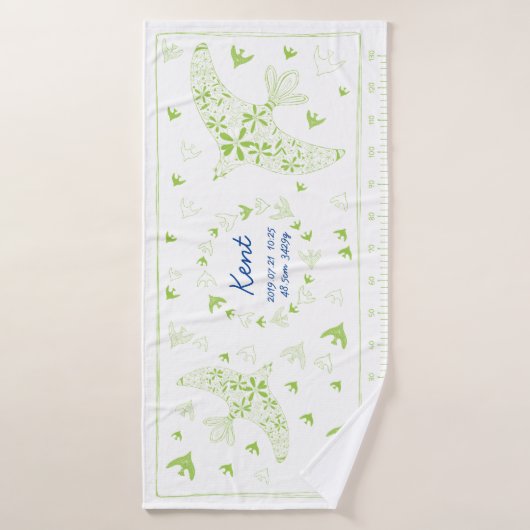 鳥、風に乗る。誕生メモリアル_グリーン3 BADHANDDOEK (Badhanddoek)