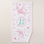 鳥、風に乗る。誕生メモリアル_ピンク2 BADHANDDOEK (Badhanddoek)