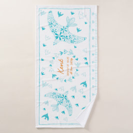 鳥、風に乗る。誕生メモリアル_ブルー3 BADHANDDOEK