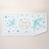 鳥、風に乗る。誕生メモリアル_ブルー3 BADHANDDOEK (Badhanddoek)