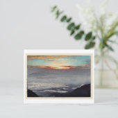 鳳 凰 山, Mount Hōō, Hiroshi Yoshida, Woodcut Briefkaart (Staand voorkant)