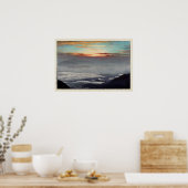 鳳 凰 山, Mount Hōō, Hiroshi Yoshida, Woodcut Poster (Keuken)