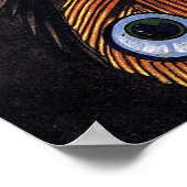 鳳 図, 北 Chinese Phoenix, Hokusai, Art Poster (Hoek)