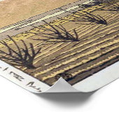 鳴 沢 富 士, Mt Fuji uit Narusawa, Hasui Kawase Poster (Hoek)