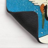 鶴 波, Crane & Wave, Hiroshige, Ukiyo-e Muismat (Hoek)