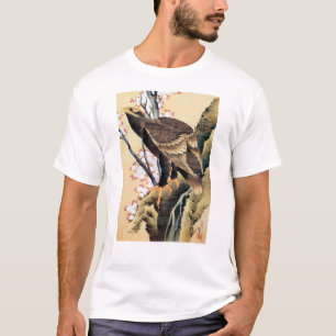 鷲 桜, 北 Eagle en Cherry Blossom, Hokusai T-shirt