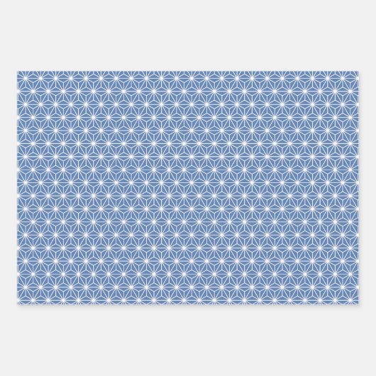 麻の葉 ASANOHA | Japans KIMONO patroon Inpakpapier Vel (Voorkant)