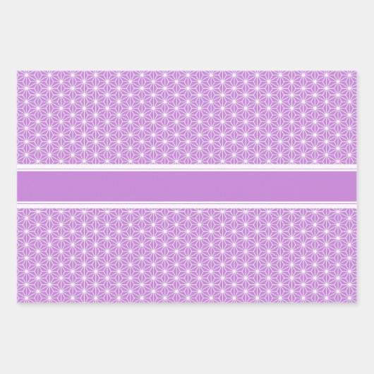 麻の葉 ASANOHA | Japans KIMONO patroon Inpakpapier Vel (Voorkant 3)