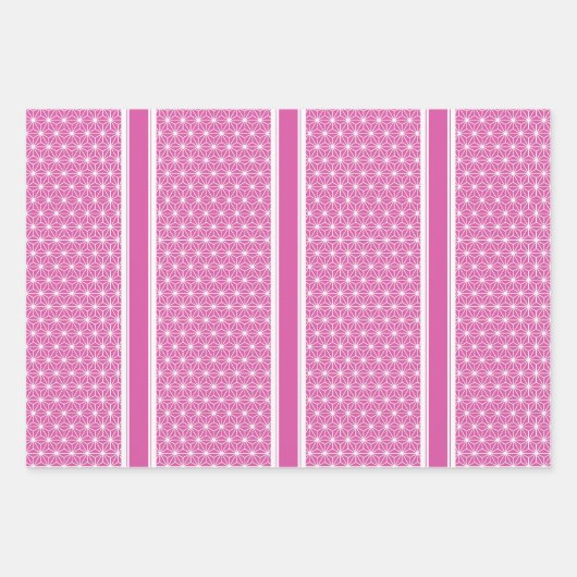 麻の葉 ASANOHA | Japans KIMONO patroon Inpakpapier Vel (Voorkant 2)