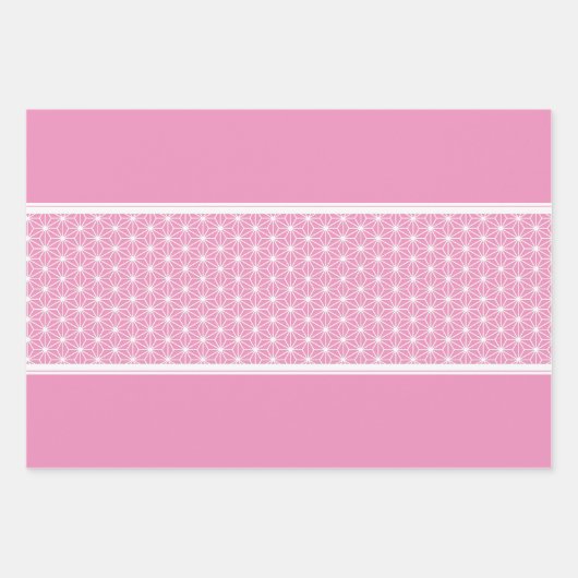 麻の葉 ASANOHA | Japans KIMONO patroon Inpakpapier Vel (Voorkant)