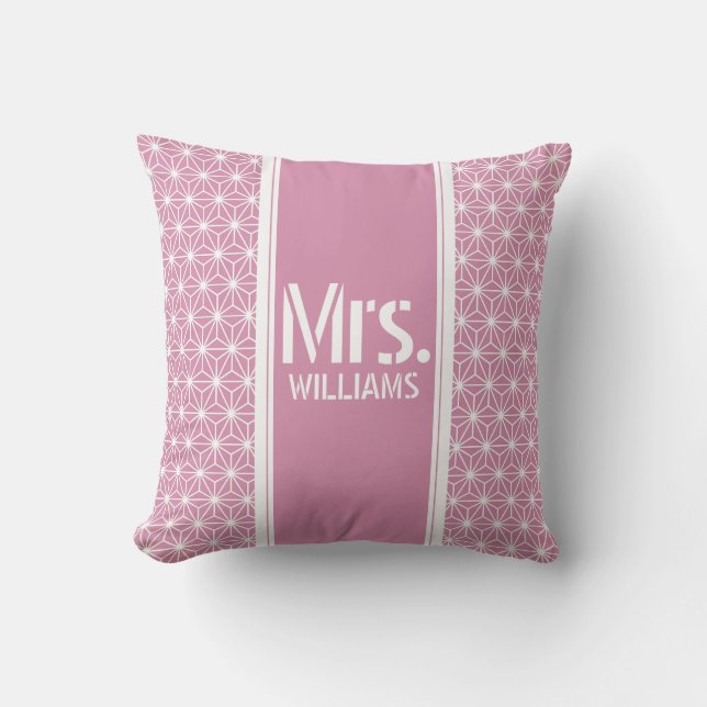 麻の葉 ASANOHA | Japans KIMONO patroon Kussen (Voorkant)