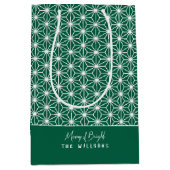 麻の葉 | ASANOHA Japans Kimono patroon Xmas gift Me Medium Cadeauzakje (Voorkant)