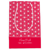 麻の葉 | ASANOHA Japans Kimono patroon Xmas gift Medium Cadeauzakje (Voorkant)