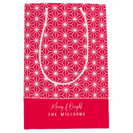 麻の葉 | ASANOHA Japans Kimono patroon Xmas gift Medium Cadeauzakje