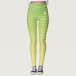 麻の葉 ASANOHA | Japans traditioneel KIMONO patroon Leggings