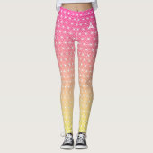 麻の葉 ASANOHA | Japans traditioneel KIMONO patroon Leggings (Voorkant)