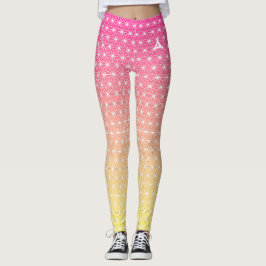 麻の葉 ASANOHA | Japans traditioneel KIMONO patroon Leggings