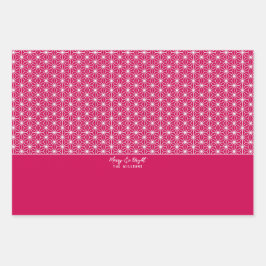 麻の葉 | ASANOHA Japanse Kimono patroon cadeau zak Inpakpapier Vel