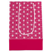 麻の葉 | ASANOHA Japanse Kimono patroon cadeau zak Medium Cadeauzakje (Achterkant)