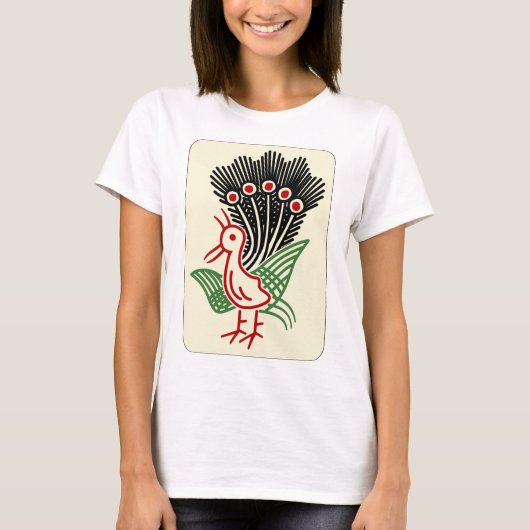麻雀牌 一索 / ONE OF BAMBOOS -MAHJONG TILE- T-SHIRT (Voorkant)