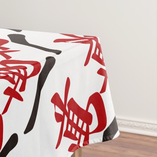 麻雀牌 一萬_文字-01 TAFELKLEED (Voorbeeld)