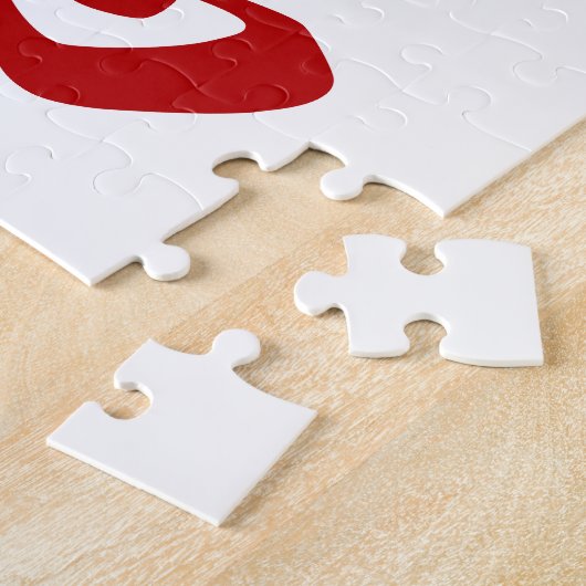 麻雀牌 八萬  EIGHT OF CHARACTERS -MAHJONG TILE- LEGPUZZEL (Zijkant)