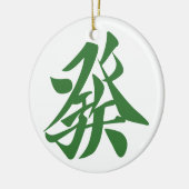 麻雀牌 發 KERAMISCH ORNAMENT (Links)