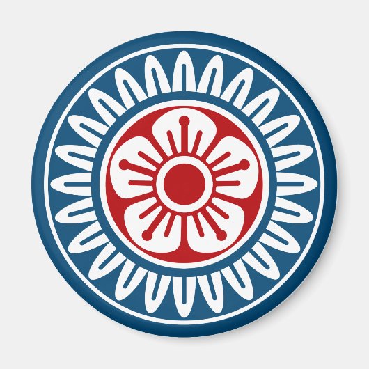 麻雀牌 1筒 イーピン_ロゴのみ-01 MAGNEET (Voorkant)