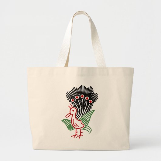 麻雀牌 1索 イーソウロゴのみ-01 GROTE TOTE BAG (Voorkant)