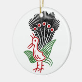 麻雀牌 1索 イーソウロゴのみ-01 KERAMISCH ORNAMENT (Links)