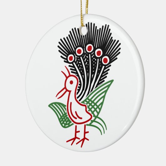 麻雀牌 1索 イーソウロゴのみ-01 KERAMISCH ORNAMENT (Links)